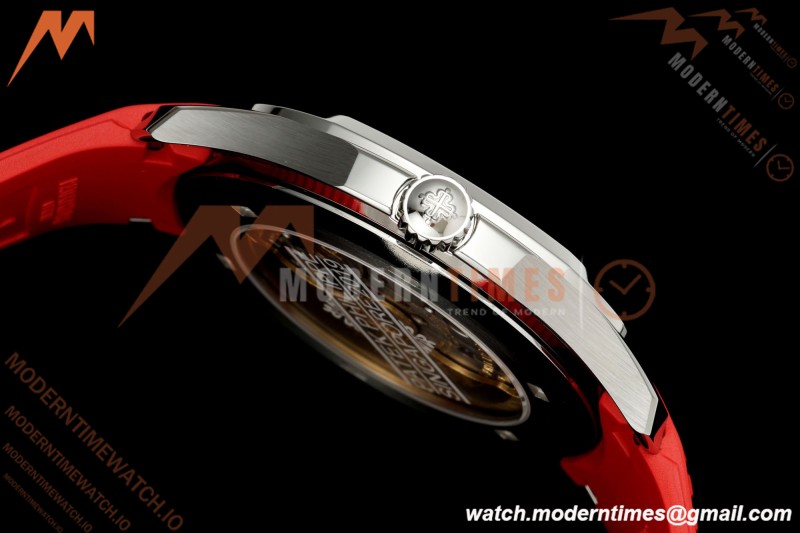 Patek Philippe - Aquanaut 40mm 5167A SS/Red/RU Black Dial BBF DPB330