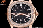 Patek Philippe - Aquanaut Lady 5068R 36mm Diamond RG/RU Black PPF Swiss Qtz