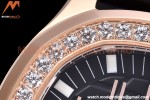 Patek Philippe - Aquanaut Lady 5068R 36mm Diamond RG/RU Black PPF Swiss Qtz