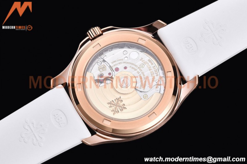 Patek Philippe - Aquanaut Lady 5068R 36mm Diamond RG/RU White PPF A324