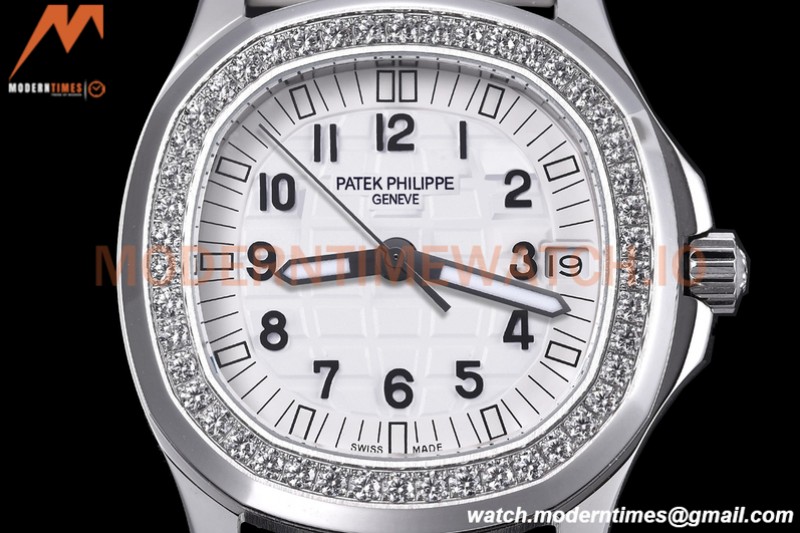 Patek Philippe - Aquanaut Lady 5067A 36mm Diamond SS/RU White PPF A324