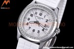 Patek Philippe - Aquanaut Lady 5067A 36mm Diamond SS/RU White PPF A324