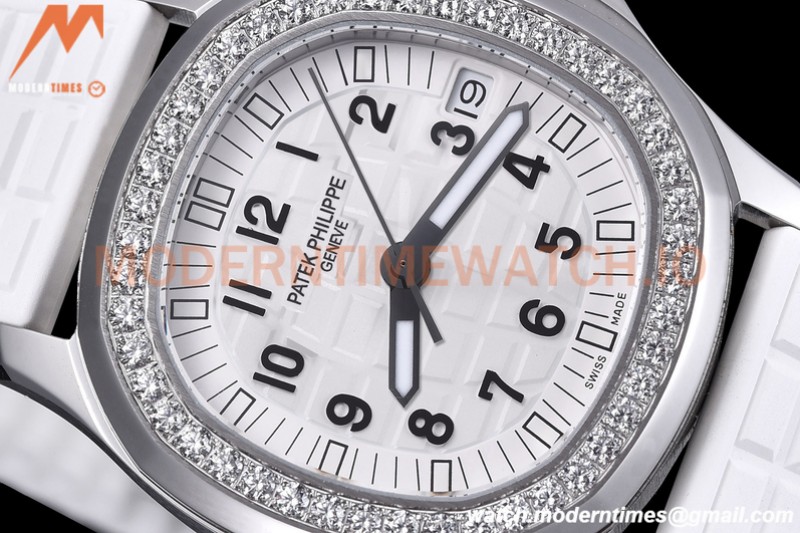 Patek Philippe - Aquanaut Lady 5067A 36mm Diamond SS/RU White PPF A324