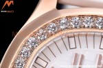 Patek Philippe - Aquanaut Lady 5068R 36mm Diamond RG/RU White PPF Swiss Quartz