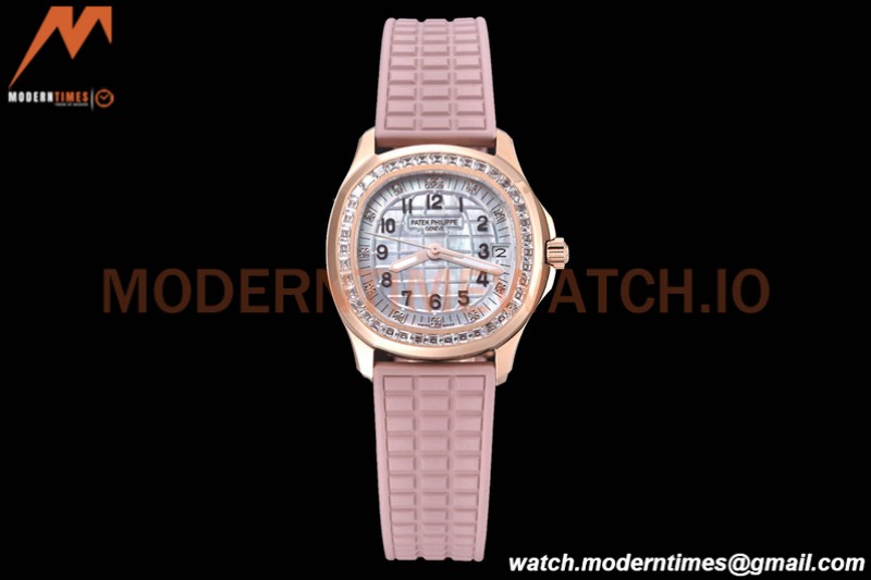 Patek Philippe - Aquanaut Lady 5072R 36mm Diamond RG/RU MOP PPF A324