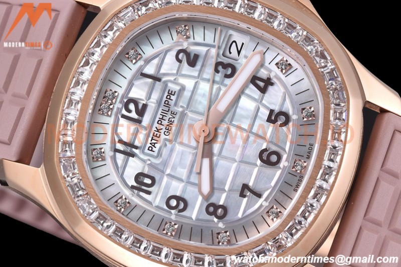 Patek Philippe - Aquanaut Lady 5072R 36mm Diamond RG/RU MOP PPF A324