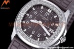 Patek Philippe - Aquanaut Lady 5067A 36mm Diamond SS/RU Brown PPF Swiss Quartz