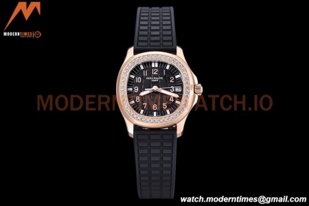 Patek Philippe - Aquanaut Lady 5068R 36mm Diamond RG/RU White PPF A324