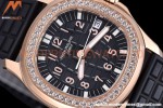 Patek Philippe - Aquanaut Lady 5068R 36mm Diamond RG/RU White PPF A324