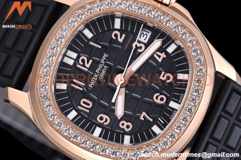 Patek Philippe - Aquanaut Lady 5068R 36mm Diamond RG/RU White PPF A324