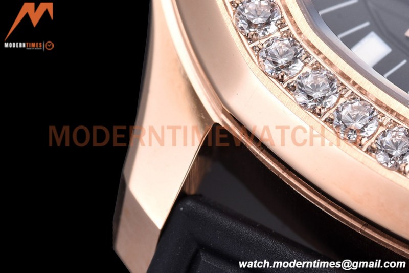 Patek Philippe - Aquanaut Lady 5068R 36mm Diamond RG/RU White PPF A324