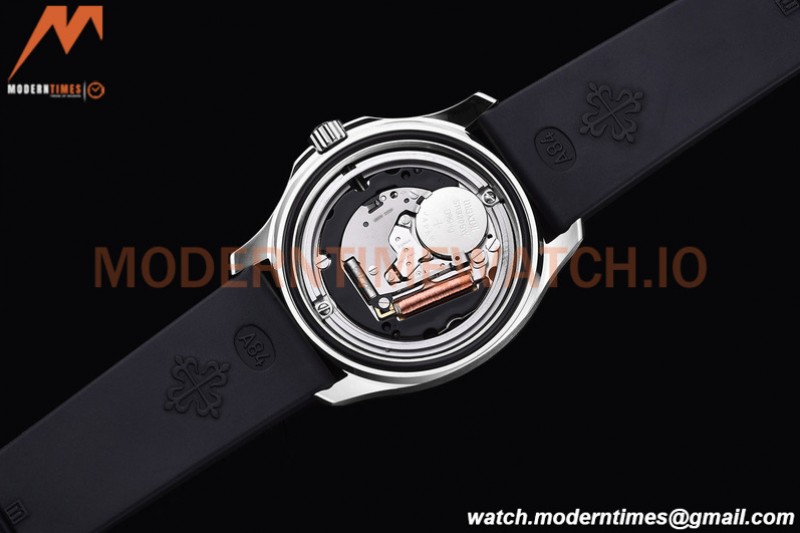 Patek Philippe - Aquanaut Lady 5067A 36mm Diamond SS/RU Black PPF Swiss Quartz