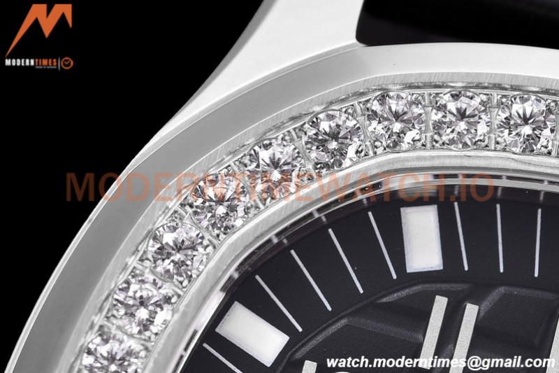 Patek Philippe - Aquanaut Lady 5067A 36mm Diamond SS/RU White PPF A324