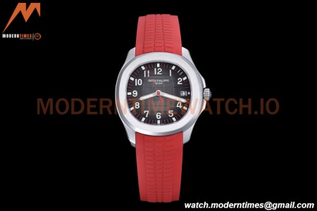 Patek Philippe - Aquanaut 5167A 40mm SGP Edn SS/Red RU Blk/Num ZF V3 A324