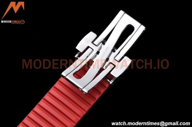 Patek Philippe - Aquanaut 5167A 40mm SGP Edn SS/Red RU Blk/Num ZF V3 A324