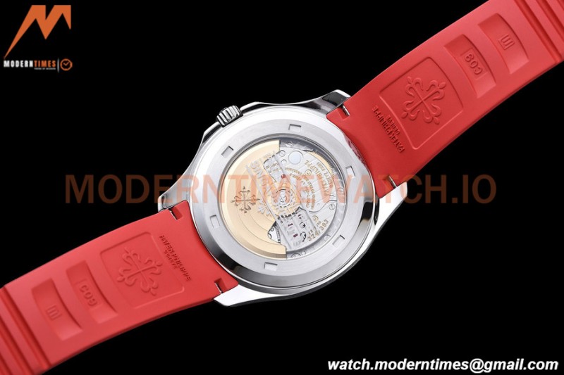 Patek Philippe - Aquanaut 5167A 40mm SGP Edn SS/Red RU Blk/Num ZF V3 A324