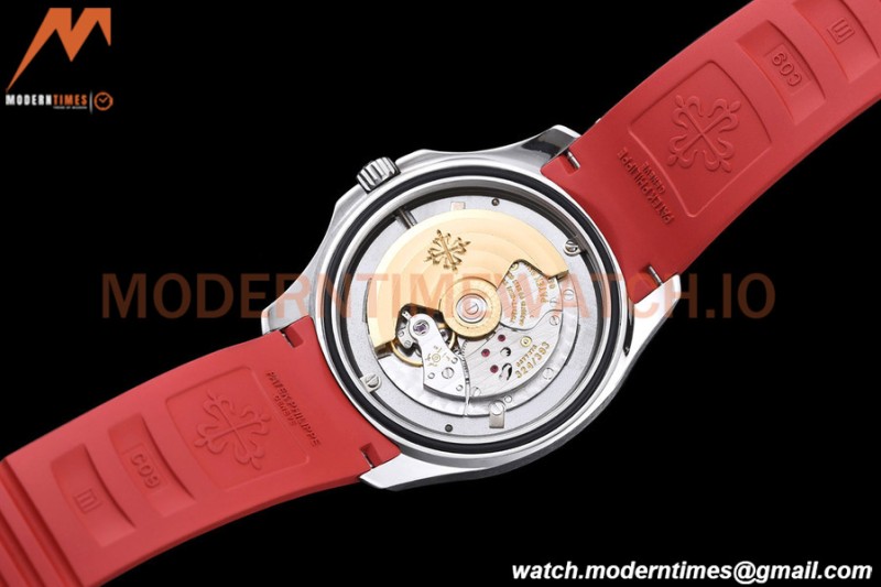Patek Philippe - Aquanaut 5167A 40mm SGP Edn SS/Red RU Blk/Num ZF V3 A324