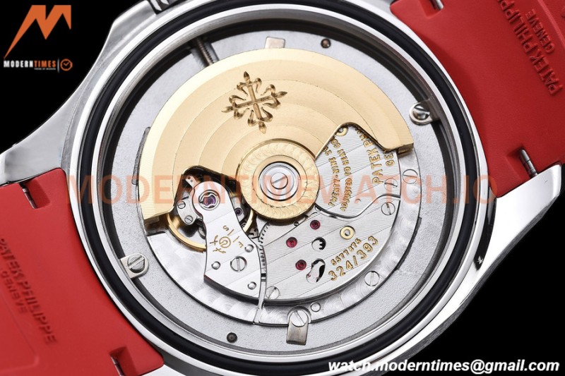 Patek Philippe - Aquanaut 5167A 40mm SGP Edn SS/Red RU Blk/Num ZF V3 A324