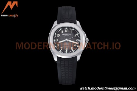 Patek Philippe - Aquanaut 5165A 38.5mm SS/RU Blk/Num ZF V3 A324