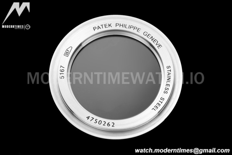 Patek Philippe - Aquanaut 5165A 38.5mm SS/RU Blk/Num ZF V3 A324