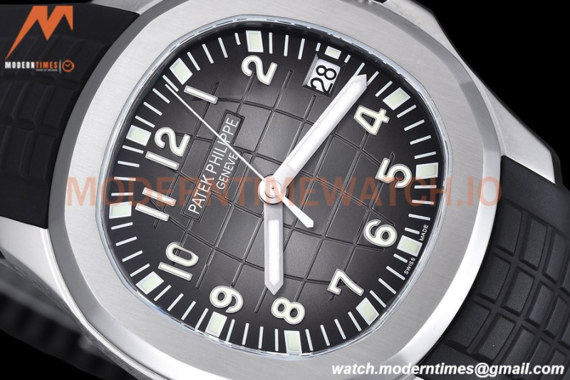 Patek Philippe - Aquanaut 5165A 38.5mm SS/RU Blk/Num ZF V3 A324