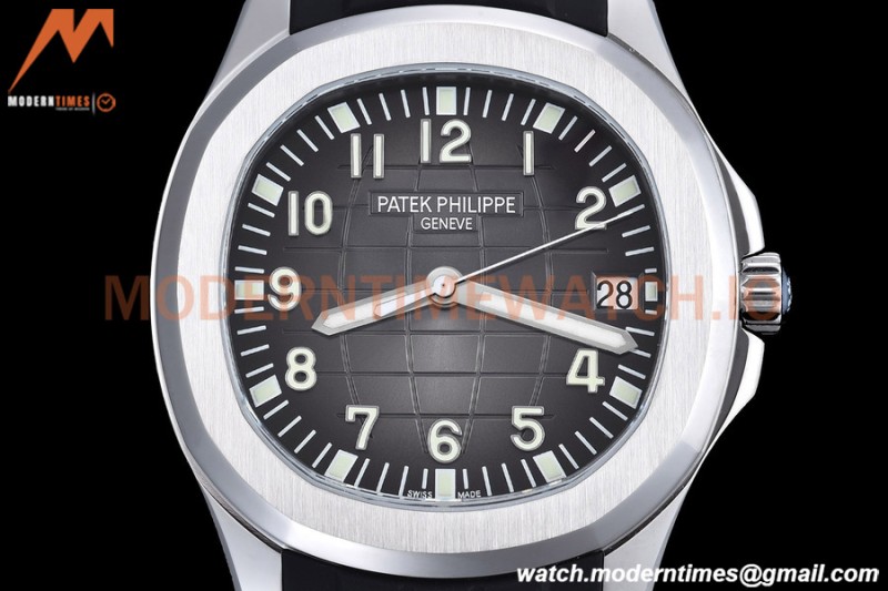 Patek Philippe - Aquanaut 5165A 38.5mm SS/RU Blk/Num ZF V3 A324