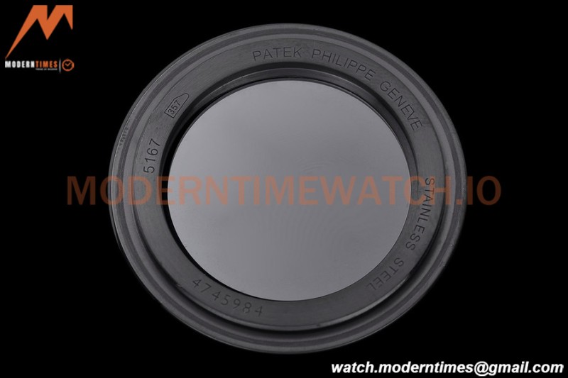 Patek Philippe - Aquanaut 5167A 40mm Black DLC/RU Blk/Num ZF V3 A324
