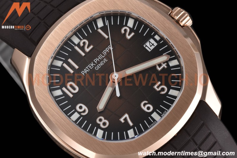 Patek Philippe - Aquanaut 5167R 40mm Tungsten Gain Weight RG/RU Brown/Num CTF A324