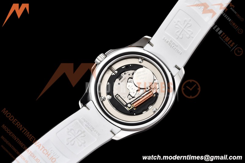 Patek Philippe - Aquanaut 5267 38.8mm SS/RU Dia/Num White Dial ZF Swiss Qtz | 파텍 필립 - 아쿠아넛 5267 38.8mm SS/RU 직경/숫자 화이트 다이얼 ZF 스위스 Qtz
