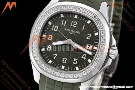 Patek Philippe - Aquanaut 5267 38.8mm SS/RU Dia/Num Green Dial ZF Swiss Qtz
