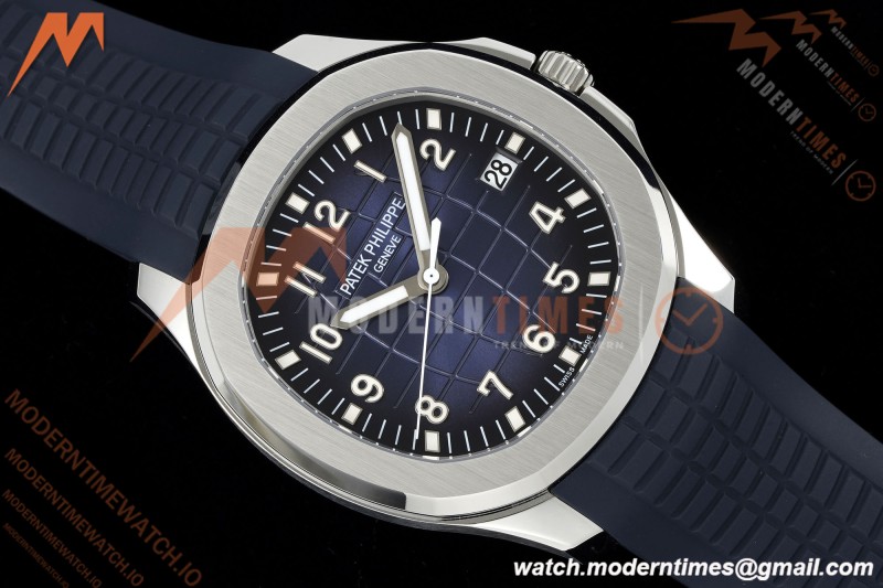 Patek Philippe - Aquanaut 5168G Gain Weight 42mm SS/RU Gradient Blue Dial APW A324