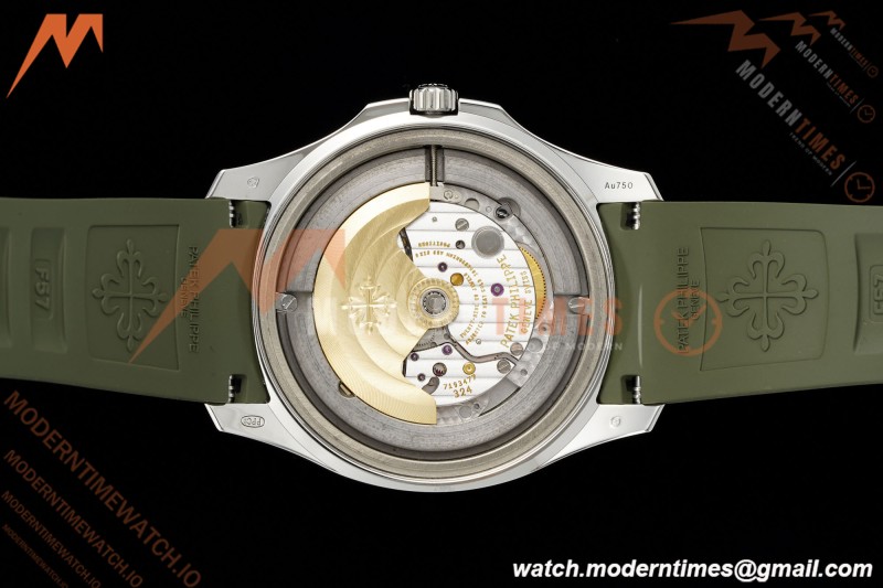 Patek Philippe - Aquanaut 5168G Gain Weight 42mm SS/RU Avocado Green Dial APW A324 | 파텍 필립 - 아쿠아넛 5168G 게인 웨이트 42mm SS/RU 아보카도 그린 다이얼 APW A324