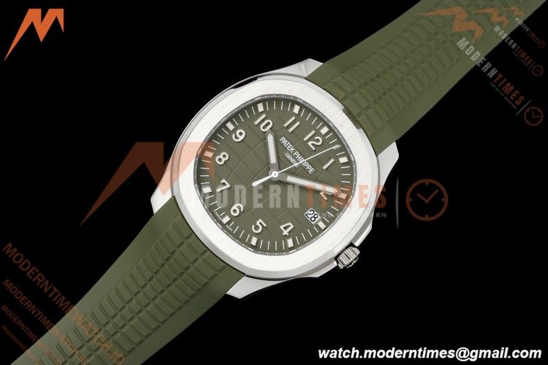 Patek Philippe - Aquanaut 5168G Gain Weight 42mm SS/RU Avocado Green Dial APW A324 | 파텍 필립 - 아쿠아넛 5168G 게인 웨이트 42mm SS/RU 아보카도 그린 다이얼 APW A324