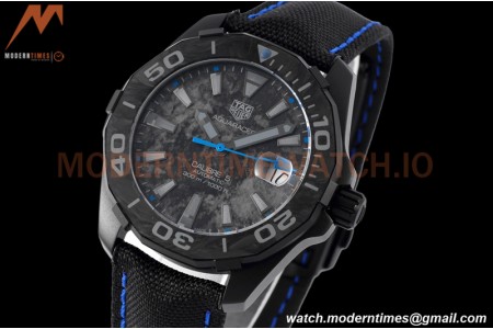 Tag Heuer - Aquaracer Caliber 5 41mm PVD/NY Carbon Black/Blue TARF SW200
