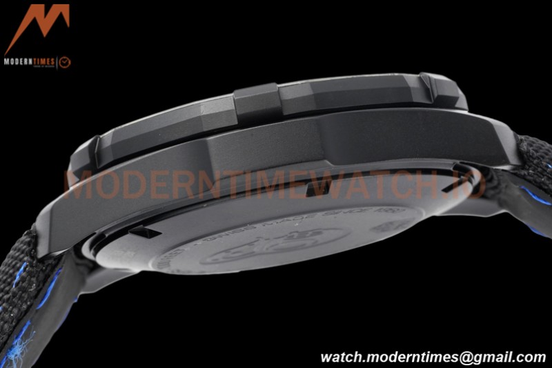 Tag Heuer - Aquaracer Caliber 5 41mm PVD/NY Carbon Black/Blue TARF SW200