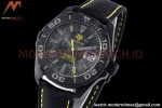 Tag Heuer - Aquaracer Caliber 5 41mm PVD/NY Carbon Black/Yelw TARF SW200