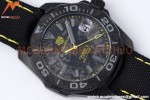 Tag Heuer - Aquaracer Caliber 5 41mm PVD/NY Carbon Black/Yelw TARF SW200