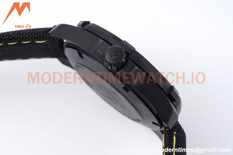 Tag Heuer - Aquaracer Caliber 5 41mm PVD/NY Carbon Black/Yelw TARF SW200
