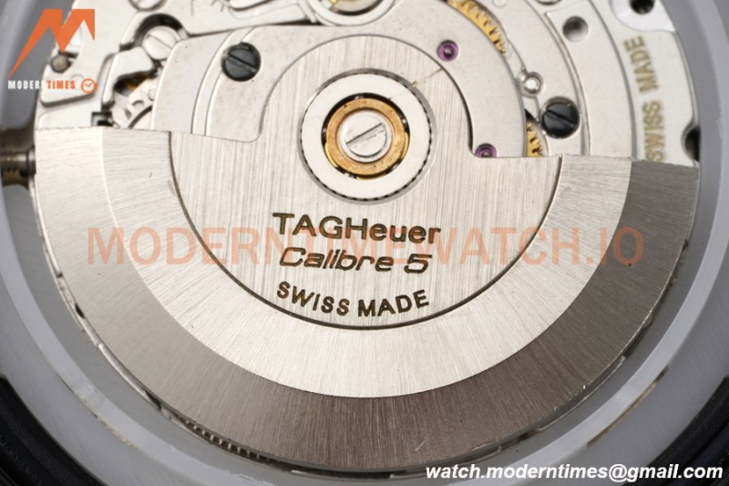 Tag Heuer - Aquaracer Caliber 5 41mm PVD/NY Carbon Black/Gold TARF SW200