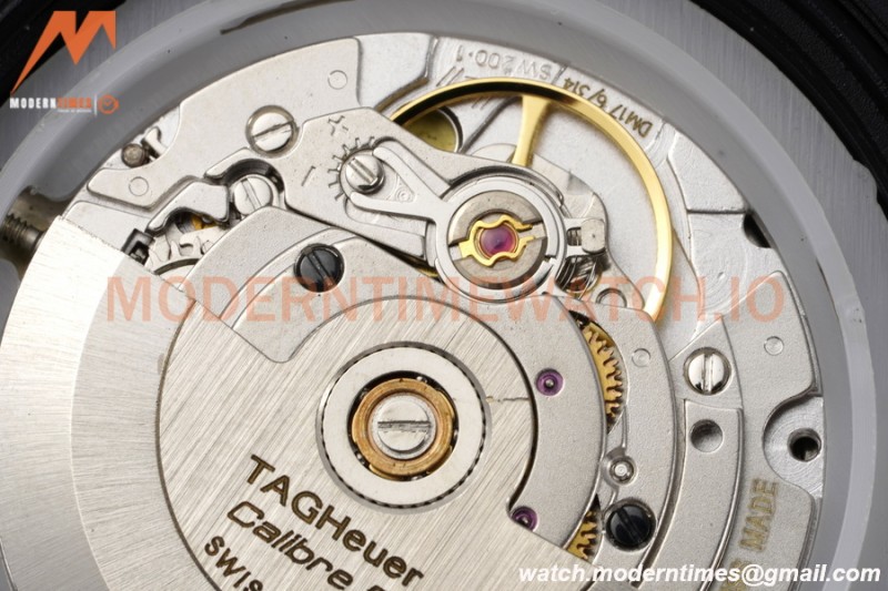 Tag Heuer - Aquaracer Caliber 5 41mm PVD/NY Carbon Black/Gold TARF SW200