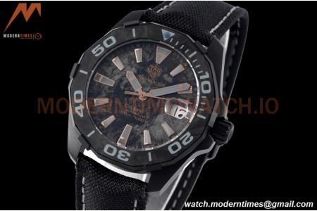 Tag Heuer - Aquaracer Caliber 5 41mm PVD/NY Carbon Black/Gold TARF SW200