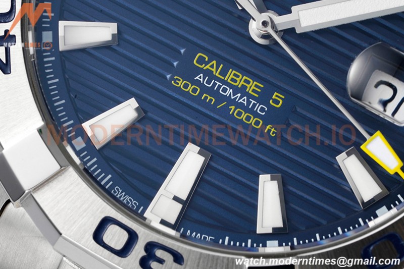 Tag Heuer - Aquaracer Caliber 5 43mm SS/SS Blue TARF SW200