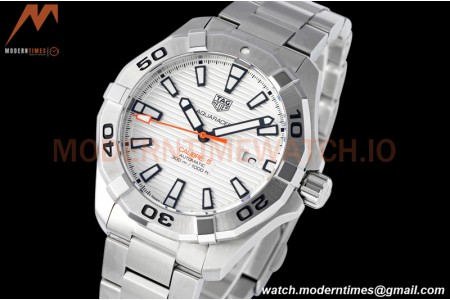 Tag Heuer - Aquaracer Caliber 5 43mm SS/SS White TARF SW200
