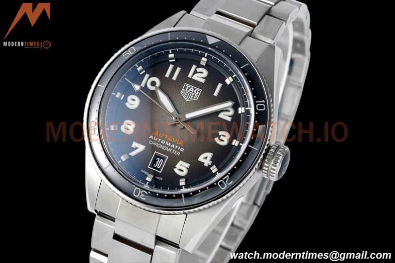 Tag Heuer - Autavia 42mm Automatic SS/SS Black TARF SW200