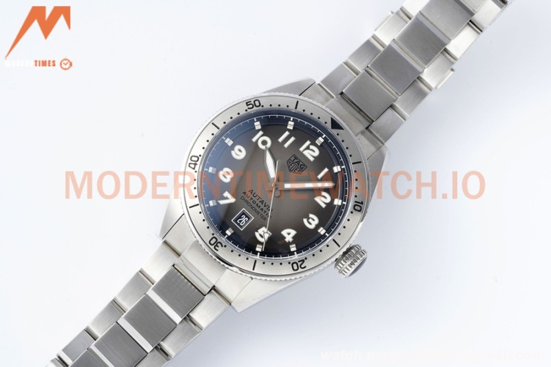 Tag Heuer - Autavia 42mm Automatic SS/SS Grey TARF SW200