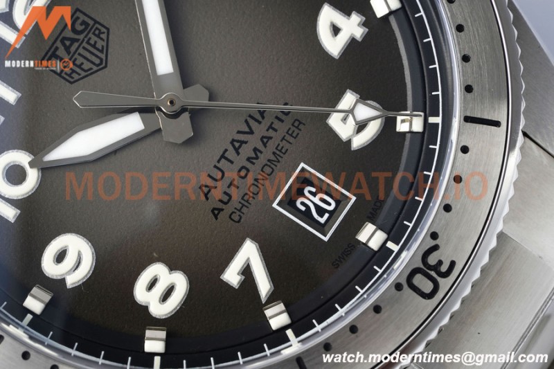 Tag Heuer - Autavia 42mm Automatic SS/SS Grey TARF SW200