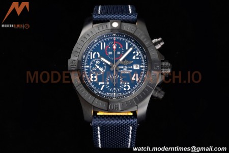 Breitling - Super Avenger Chronograph 45mm DLC/NY Blue/Num TF A7750