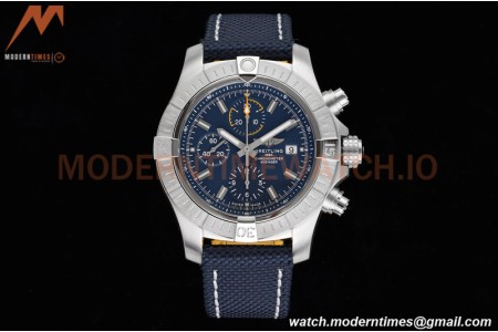 Breitling - Avenger Chronograph 45mm SS/NY Blue/Stk TF A7750