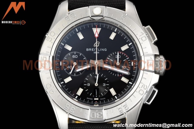 Breitling - Avenger B01 Chrono 44mm SS/NY Blk/Stk BLSF A7750 MOD