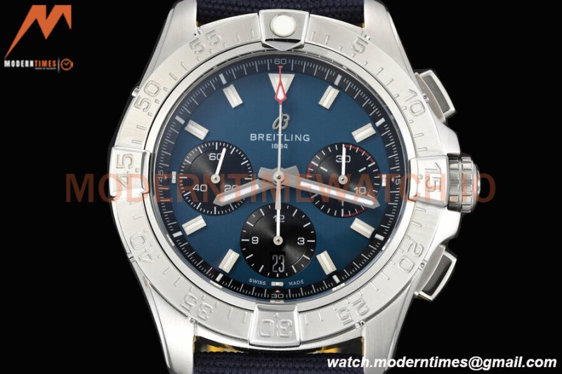 Breitling - Avenger B01 Chrono 44mm SS/NY Blu/Stk BLSF A7750 MOD